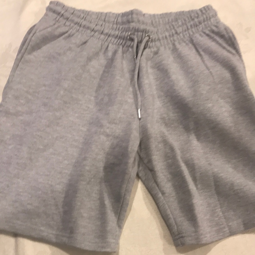 Boohoo Man Grey Fleece Shorts Size M